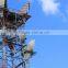 Microwave telecommunication antenna tower