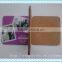 Promotional logo custom blank waterproofing wood cup mat mdf cork coaster