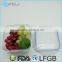 Square Microwaveable Borosilicate Glass Container Set
