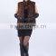 2016 New fashion short style women real mink kintted Fur Vest