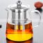 500ml Decal Glass Tea Pot with Stainless steel filter