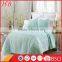 Cotton fabric quilt comforter set, 3pcs solid comforter sets with quilting, home use cotton comforter set