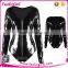 Factory price black sexy leather lingerie for women
