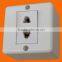 European style surface mounting 2 pin wall socket double (S2209)