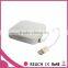 Slim 3000mAh power bank with makeup mirror / plastic power bank mirror with lights and magnification