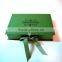 Costom printed luxury foldable boxes pp with ribbon