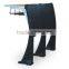 MDF & Chromed metal school furniture desk and chair KF-801
