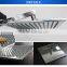 Rainfall shower head and arm Stainless steel WATERMARK