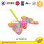 Plastic push&pull butterfly,light up cartoon.kids flash play game toys
