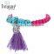 Best price jewelry charm bead bracelet plastic bead tassel bracelet Latest design jewelry