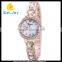 WJ-5219 personality Geneva shell face charming colorful plastic and alloy strap girls bracelet watch