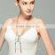Multi Strand Double Long Tassel Ladder Turtuoise Necklace Colar Boho Chic Jewelry Collier Plastron Pompon Collares Bohemio 2016