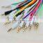 New Universal Braided Fabric 3.5mm to 3.5mm Car Audio AUX Cable for Iphone Ipod Headphone Mp3 Mp4
