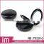 Shiny Two Layers Black Pressed Empty Loose Powder Compact Case