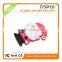 Santa Shape Promotional Power Bank 2600mah PVC Christmas Gift ROHS Power Bank