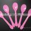 Disposable colorful PS plastic tableware plastic spoon,ice cream spoon