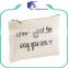 Wholesale travel canvas cosmetic bag with custom logo                        
                                                                                Supplier's Choice
