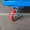 Heavy duty folding wire mesh roll container trolley cart