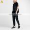 Customized Bulk Wholesale polyester&spandex Tee Shirt black women T Shirts