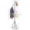 Elegant Black Metal Spiral Coat Hanger / Bag Display / Garment Rack Stand