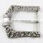 Western antique pin style unisex flora flower belt buckles