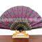 Fancy decoration OEM pattern handmade tissue paper fan