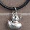 3.0mm Black adjustable vintage DIY duck tattoo rubber necklace