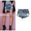 2016 Summer Fashion Women Hot Shorts Jeans Bottom Hem Roll Up Tassel Fringed Paint Points Vintage Distressed Design Ladies Pants