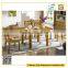 Best selling square solid wood extendable dining table