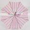 Fancy Straight Shaft Striped Printing Umbrella Slender