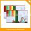 Hard cover sticky note pad with 5 color sticky flag