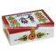 china factory FSC&BSCI drawing painting wooden jewelry storage crafts nest boxes for christmas decoration