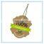 die cut paper hang tag leaf shape with string rope