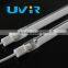 Halogen infrared single tube short wave white reflector emitter