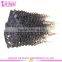 Kinky clip in human hair extensions hot clip in human hair extensions free sample 7A clip in hair extensions for black women