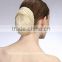Wholesale blonde braided hair bun hairpieces, fake chignon