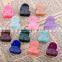 Adorable solid color rhinestone hair ornament kids mini resin hair claw clip wholesale duck shape hair claw