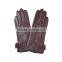 Simple and lovely purple threading bowknot threading girls sheepskin leather glove