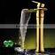 luxury waterfall taps antique brass golden waterfall basin tap