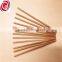 Chinese food grade carbonated round bamboo chopsticks