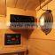 Soozier Wooden Indoor 2 Person Square Heat Room Infrared Sauna w/ Ceramic Heater