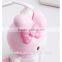 Pink rabbit shape hand wash liquid plastic pump soap bottle