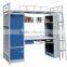 Cheap Metal Bunk Bed with locker and study desk