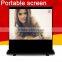 Hot sale matte white ground business screen, portable projection screen, business table projection screen