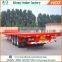 Hot-selling inexpensive 20ft 40ft container semi-trailer high quality tanzania used flatbed trailer for sale