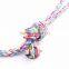 Cotton rope hand pull long tail dog toys ball small size 30cm