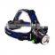 hot selling led headlamp 2x18650 rechargeable li-ion batteries ultrabright XML-T6 LED headlamp