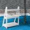 Pure white easy cleaning outdoor WPC flower shelf