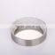 Set 3 Clear Coned Shape Threaded Glass Storage Canister Jars with Metal Lid