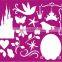 Colorful Puzzle Plastic Drawing Stencil For Children
